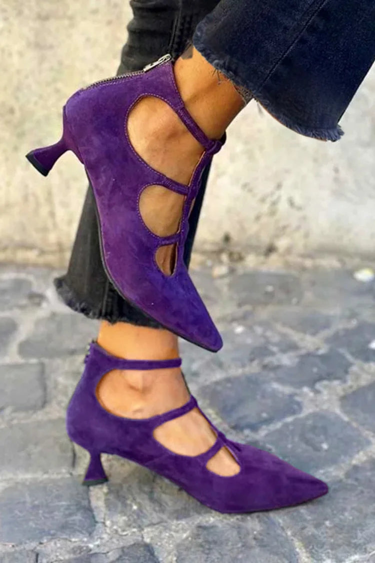 POMPES VINTAGE AVEC TALON MINI