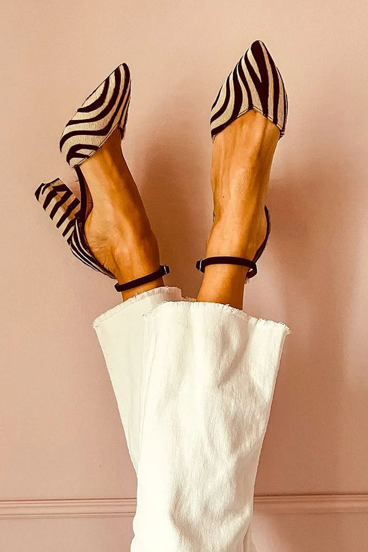 Keren™ | Talons Aiguilles avec Imprimé Zebra