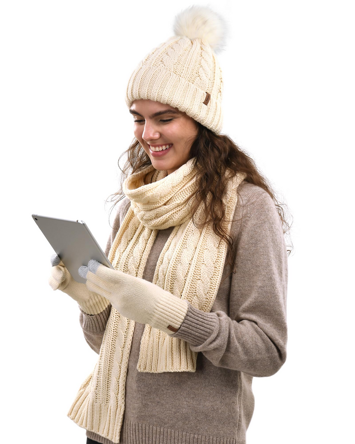 Juliet | Winter Refined hat-scraf-gloves set
