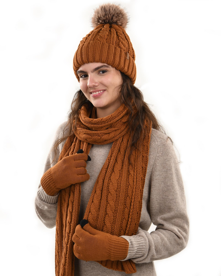 Juliet | Winter Refined hat-scraf-gloves set
