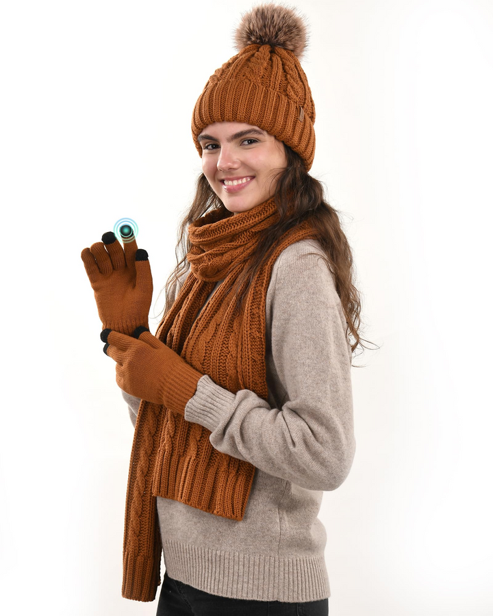 Juliet | Winter Refined hat-scraf-gloves set