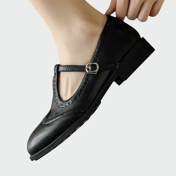 Olivia – Elegant Leather Mary Jane Shoes