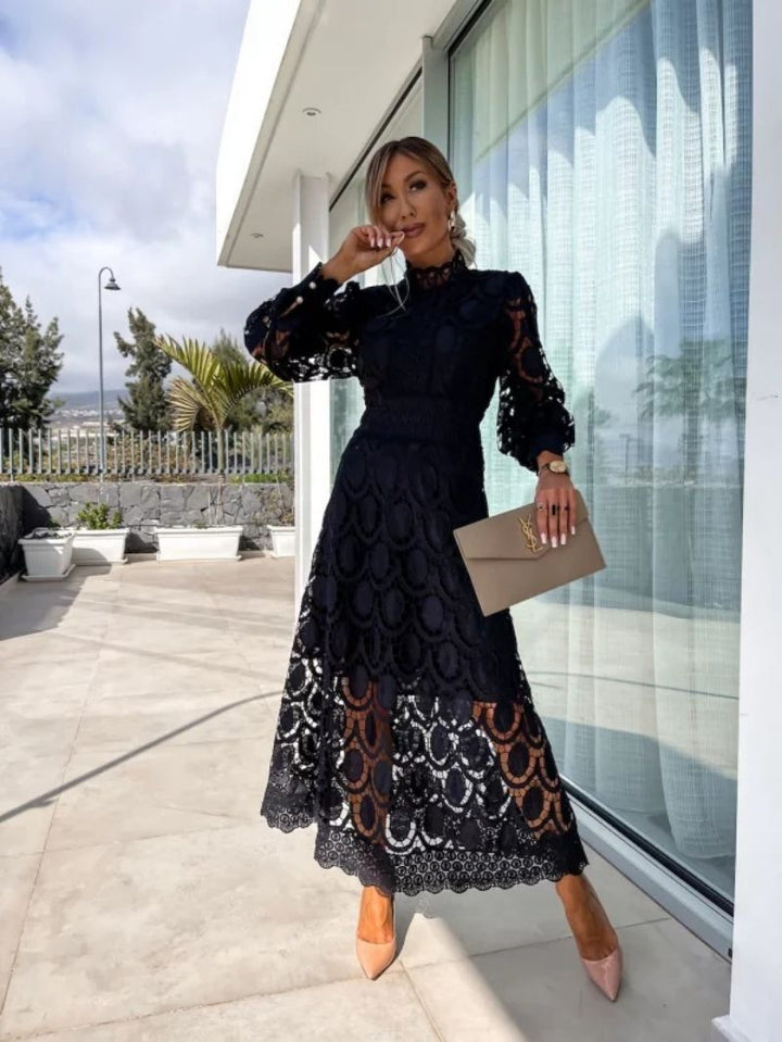 Georgia™ - Robe en Dentelle Française Élégante