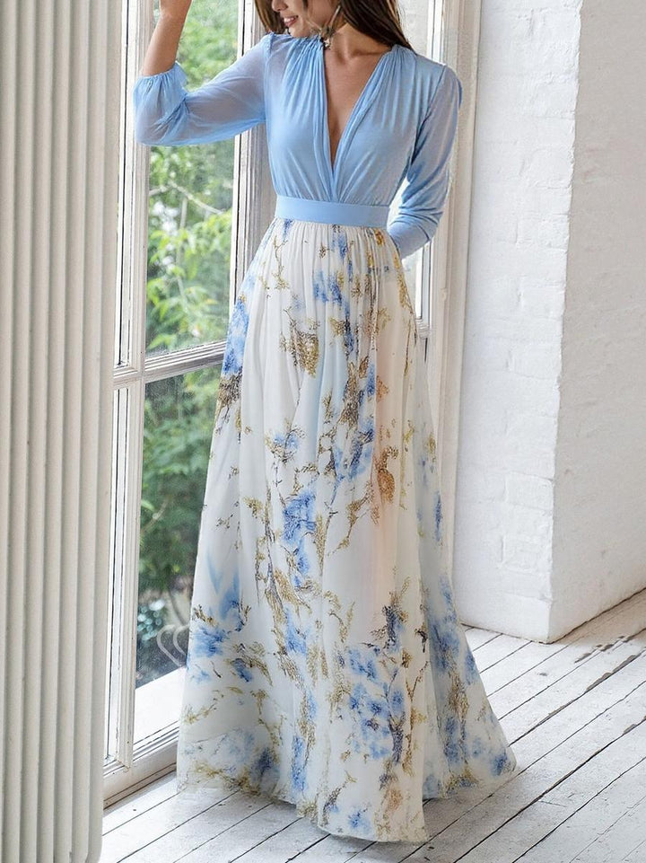 Abigail™ - Robe Maxi avec Imprimé Floral Éblouissant