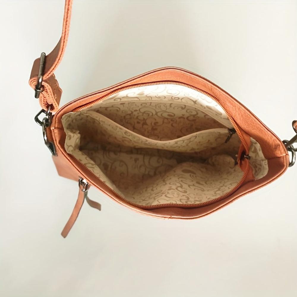Lina | Vintage Checkered Pattern Crossbody Bag
