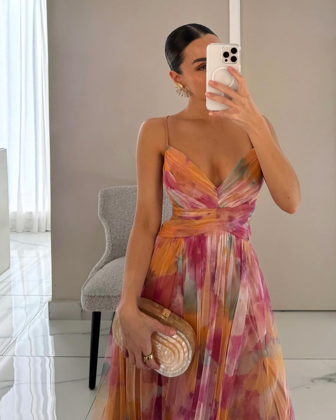 Giselle - robe longue à imprimé floral
