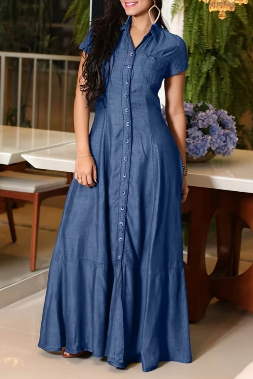 Eliza | Robe Longue en Jean