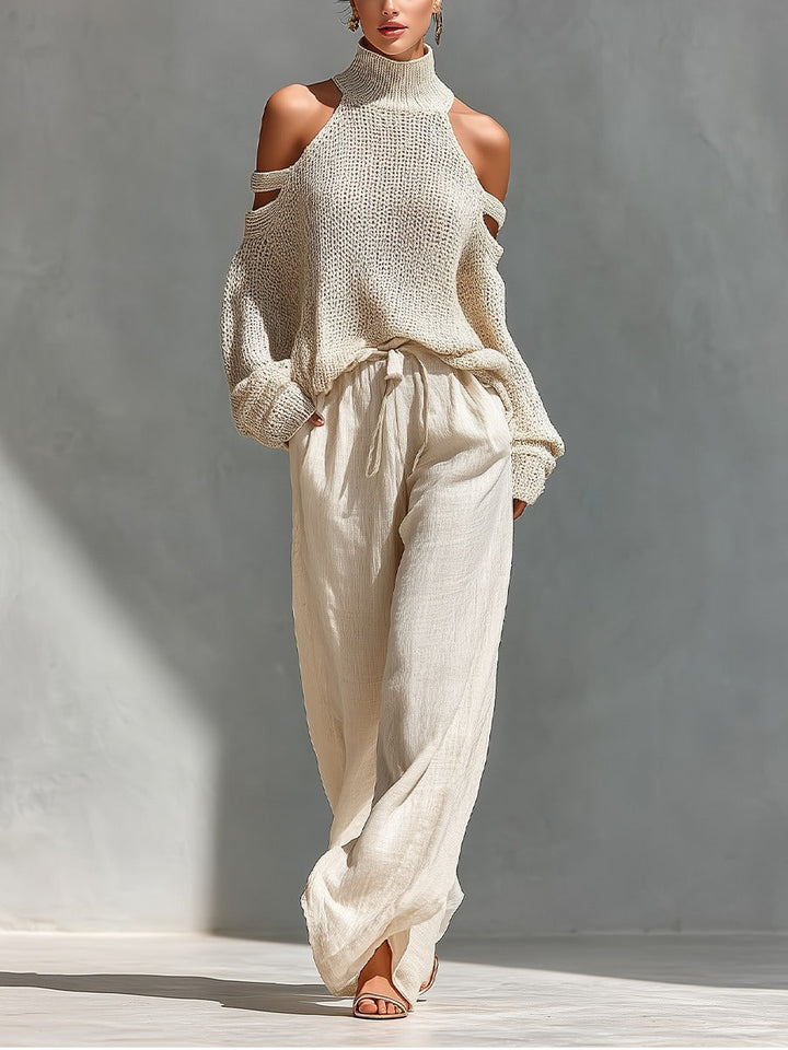 Camilla • Ensemble à la mode en maille et lin