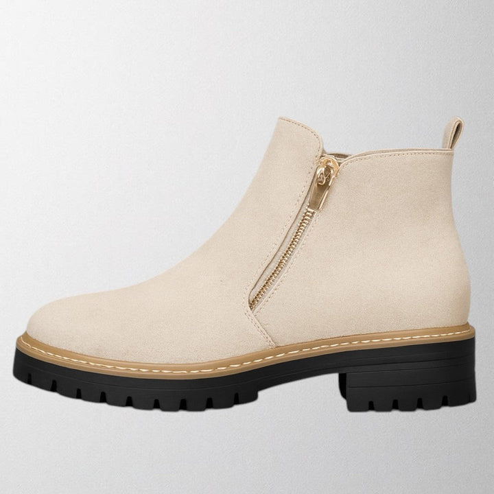 Olivia – Women's shoe with round toe and side zip fastening