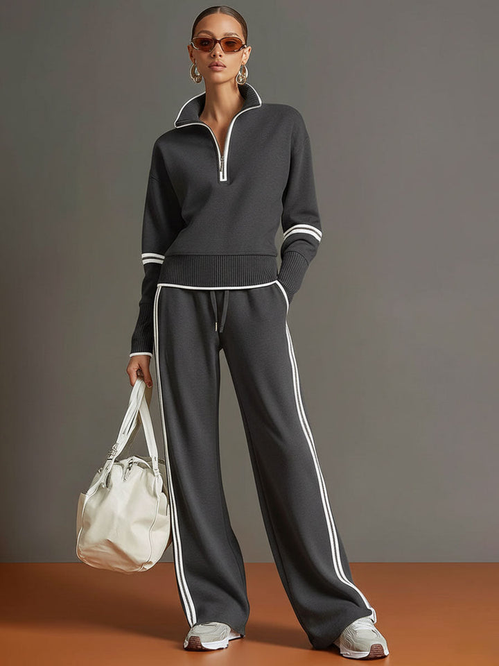 Marietta – Blouse et pantalon à jambes larges