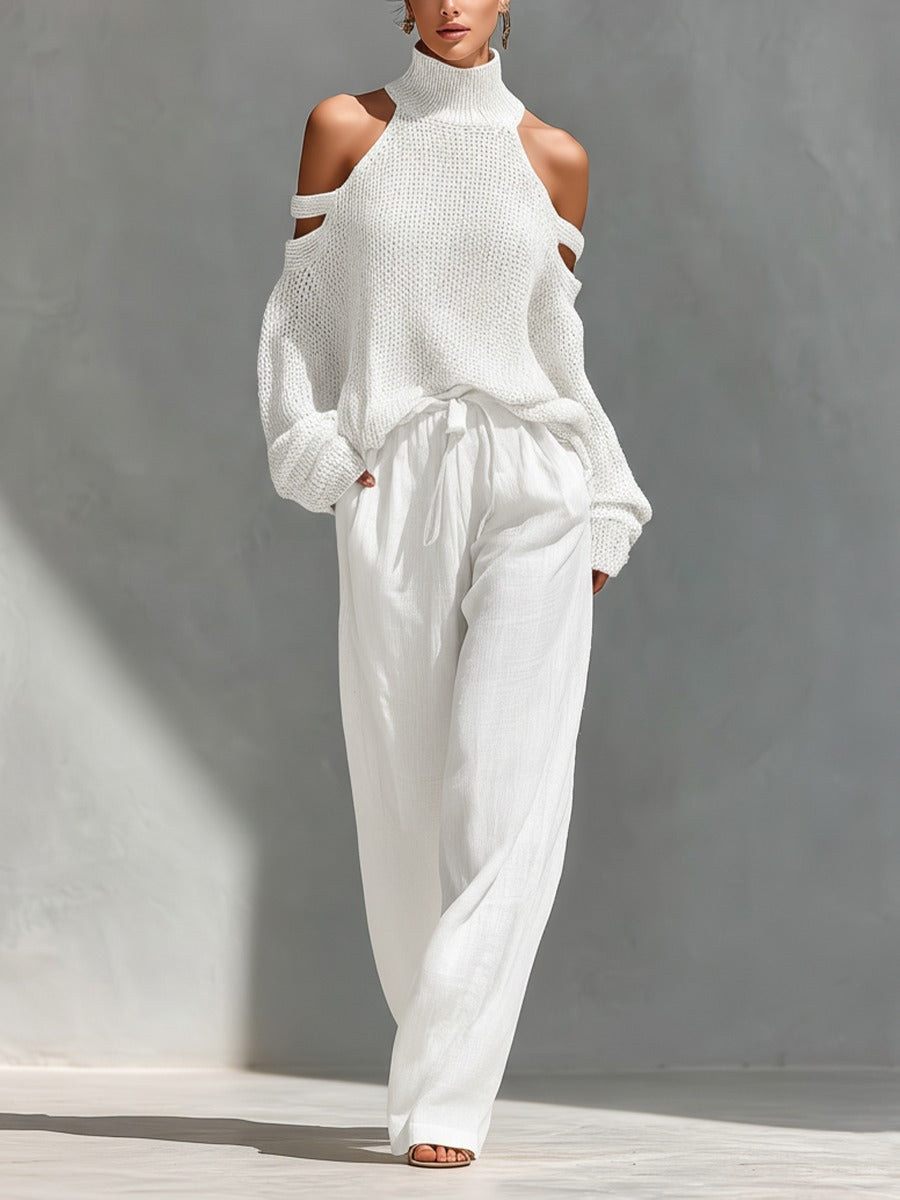 Camilla • Ensemble à la mode en maille et lin