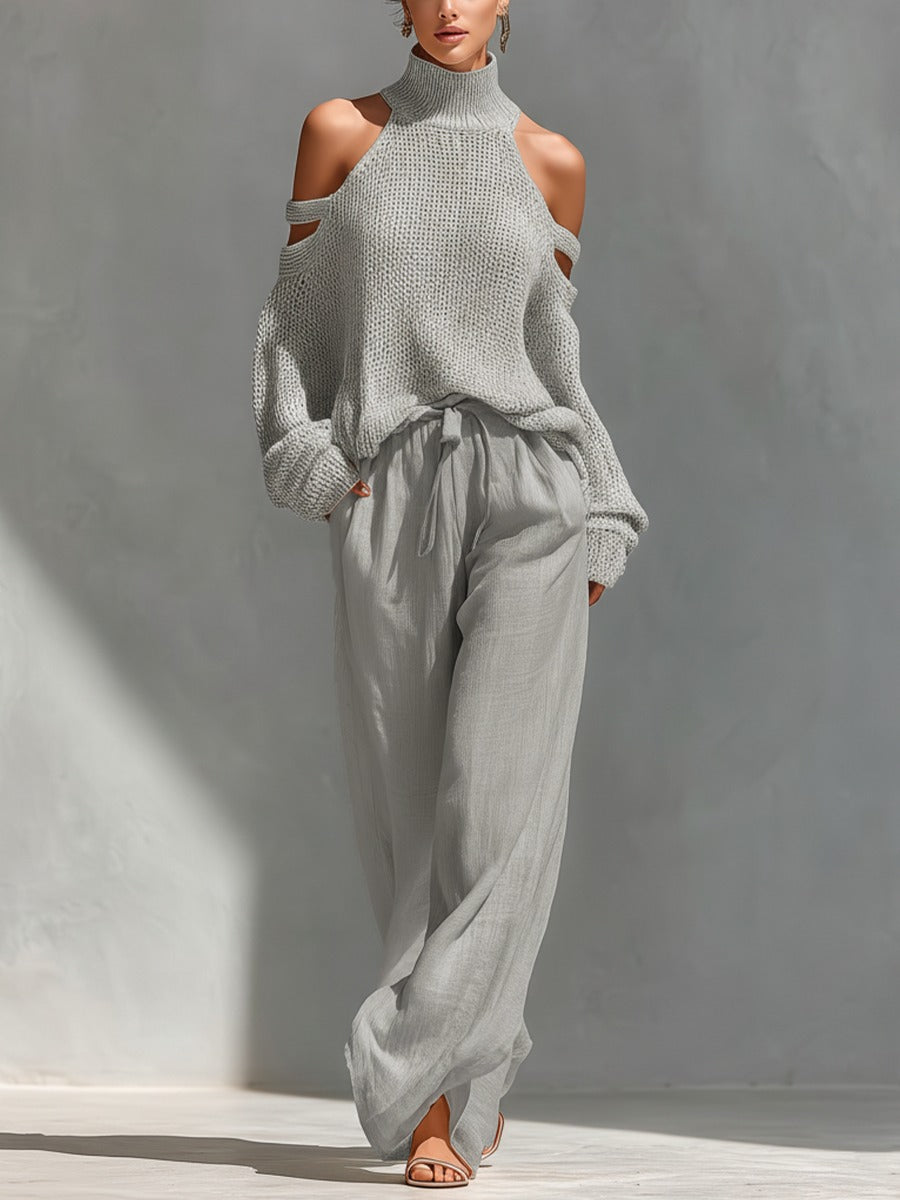 Camilla • Ensemble à la mode en maille et lin