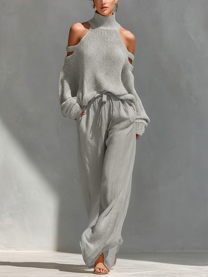 Camilla • Ensemble à la mode en maille et lin