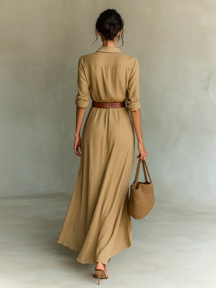 Camilla | Robe Chemisier avec Ceinture