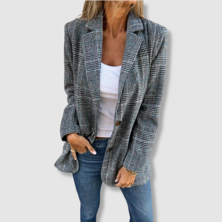 Manteau à carreaux Milly™ élégant