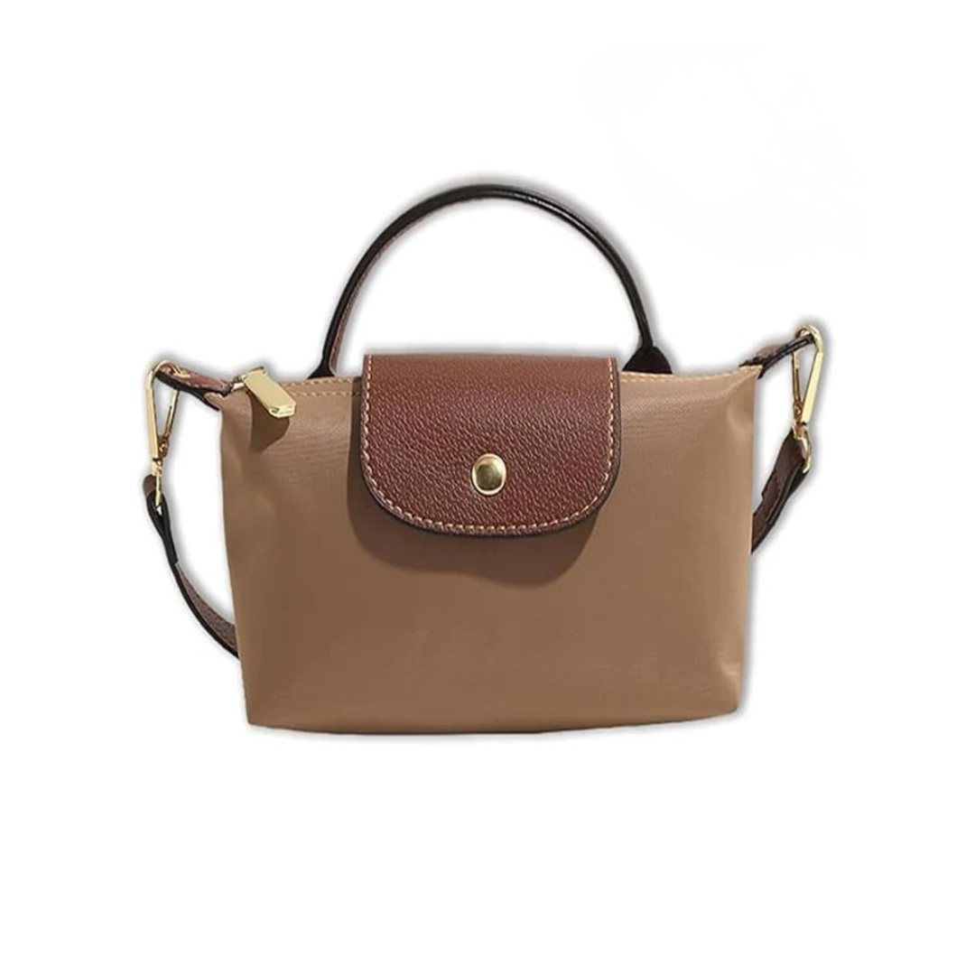 Mini Longchamp Bag, khaki