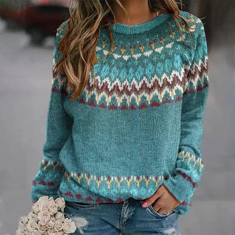 Bristol™ | Retro Wave Pattern Sweater