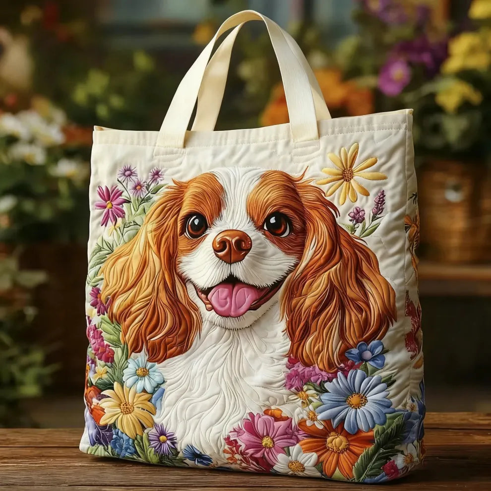 Blossom Pup | Sac Tote Fait Main et Matelassé