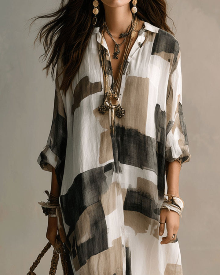 Beatrice | Chemise Longue Peinture