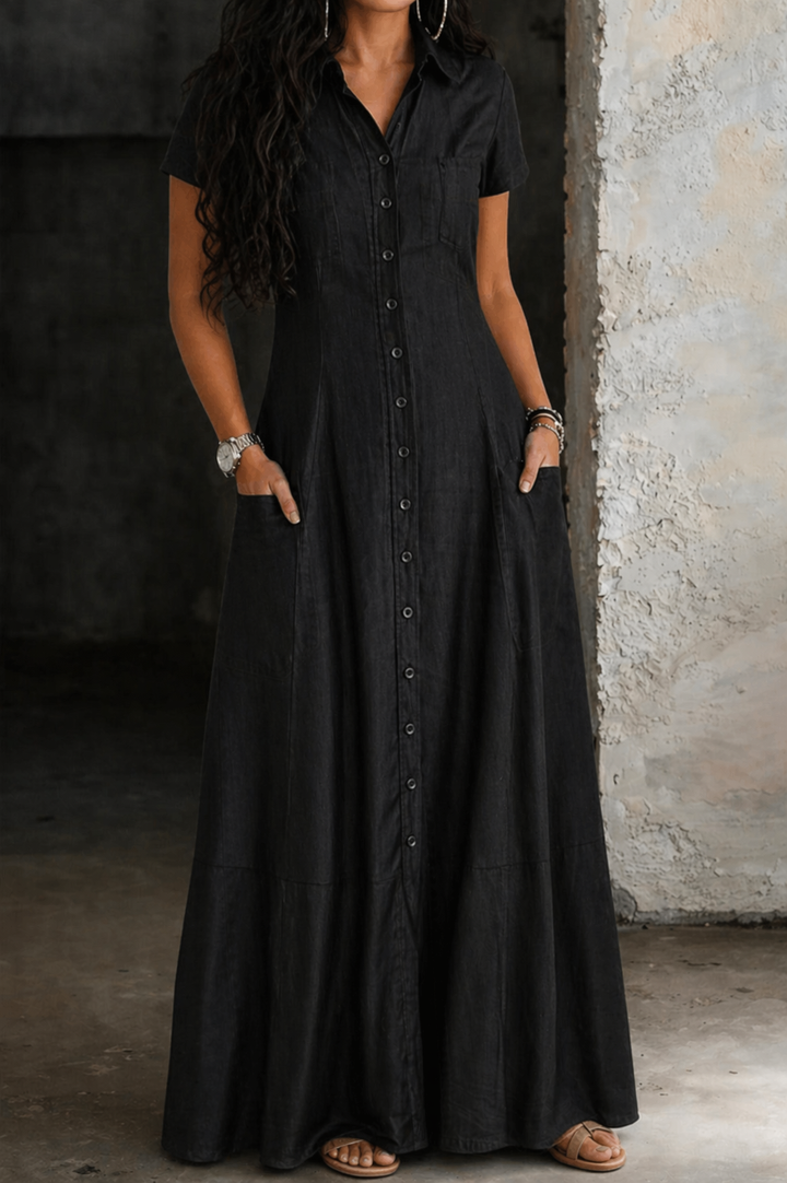 Eliza | Robe Longue en Jean