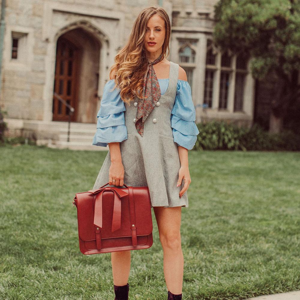 Knoten | Retro Twist Bag in Blue-Pink