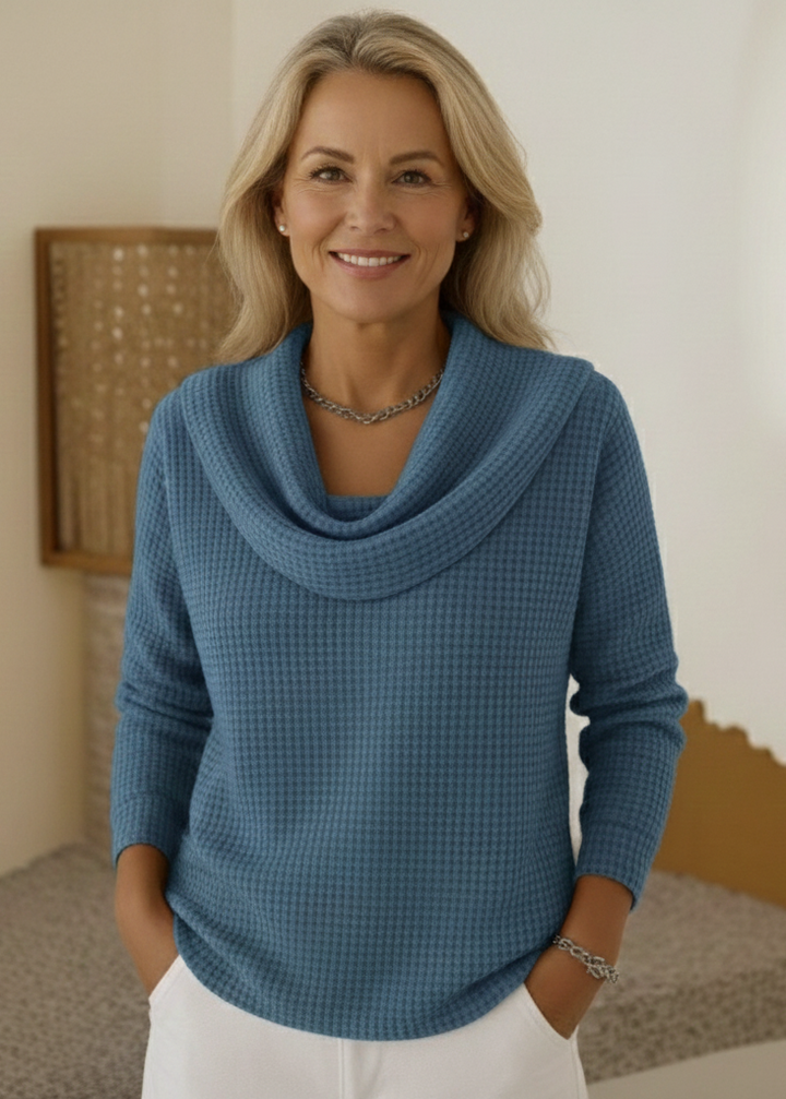 Amber™ – Warm Waffle Sweater