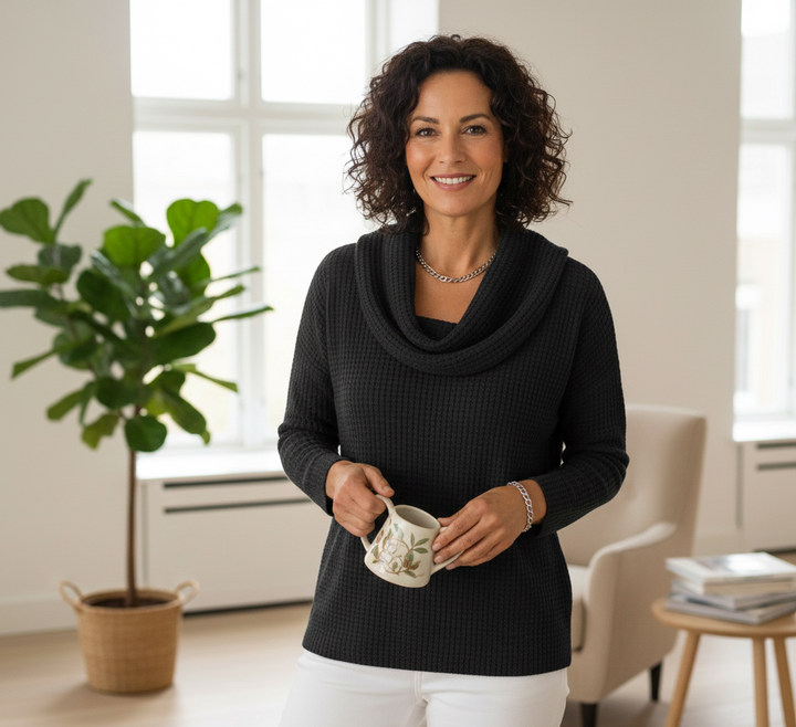Amber™ – Warm Waffle Sweater