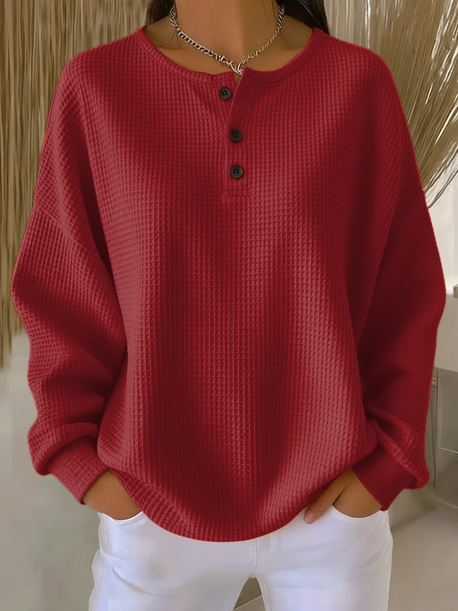 Helle™ | Waffle Knit Cozy Sweater