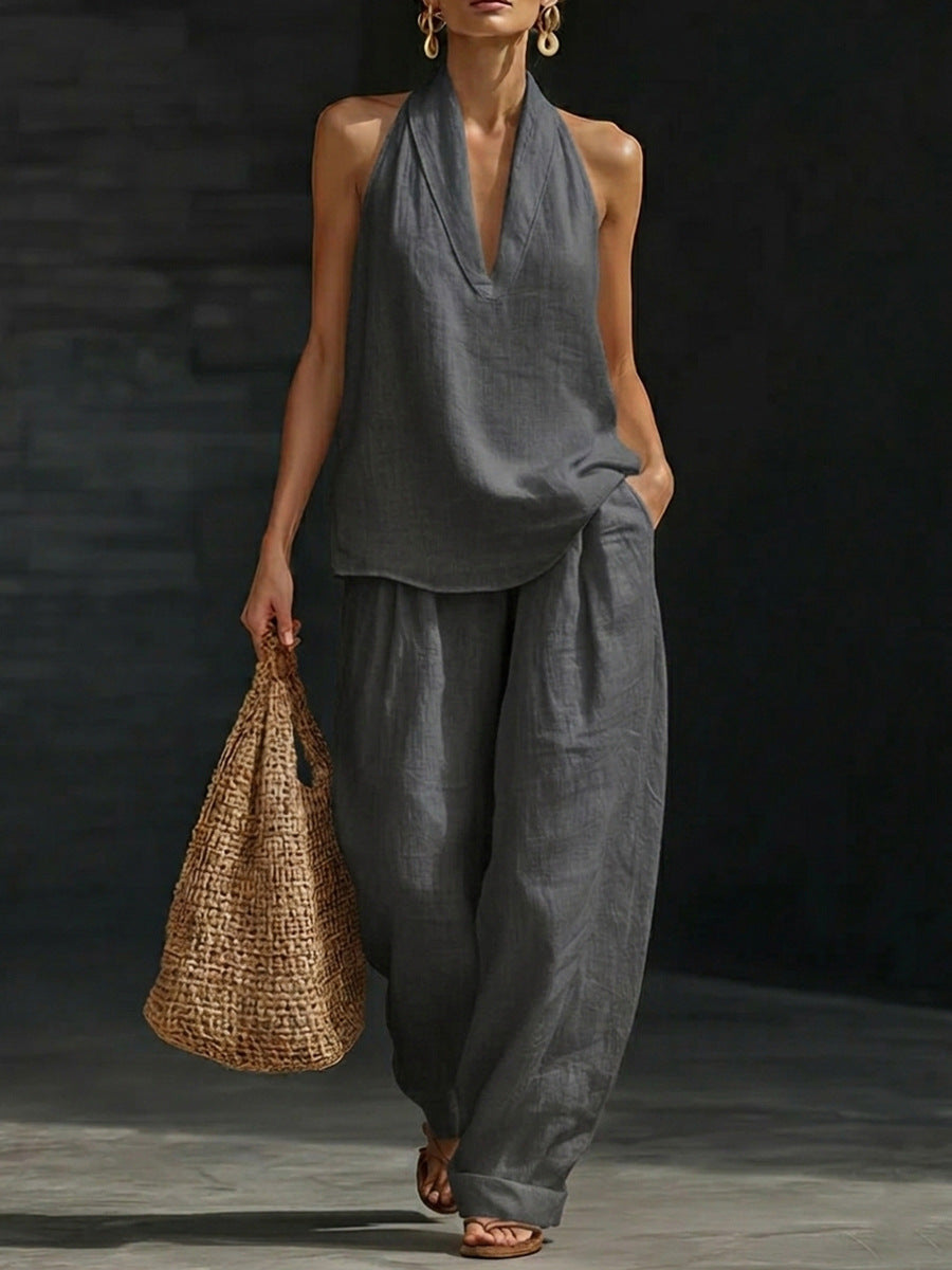 Zoë™ Ensemble sans manches avec pantalons larges