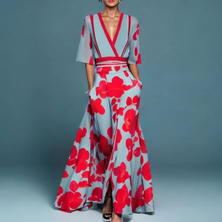 Michelle™ - Robe Élégante à Fleurs