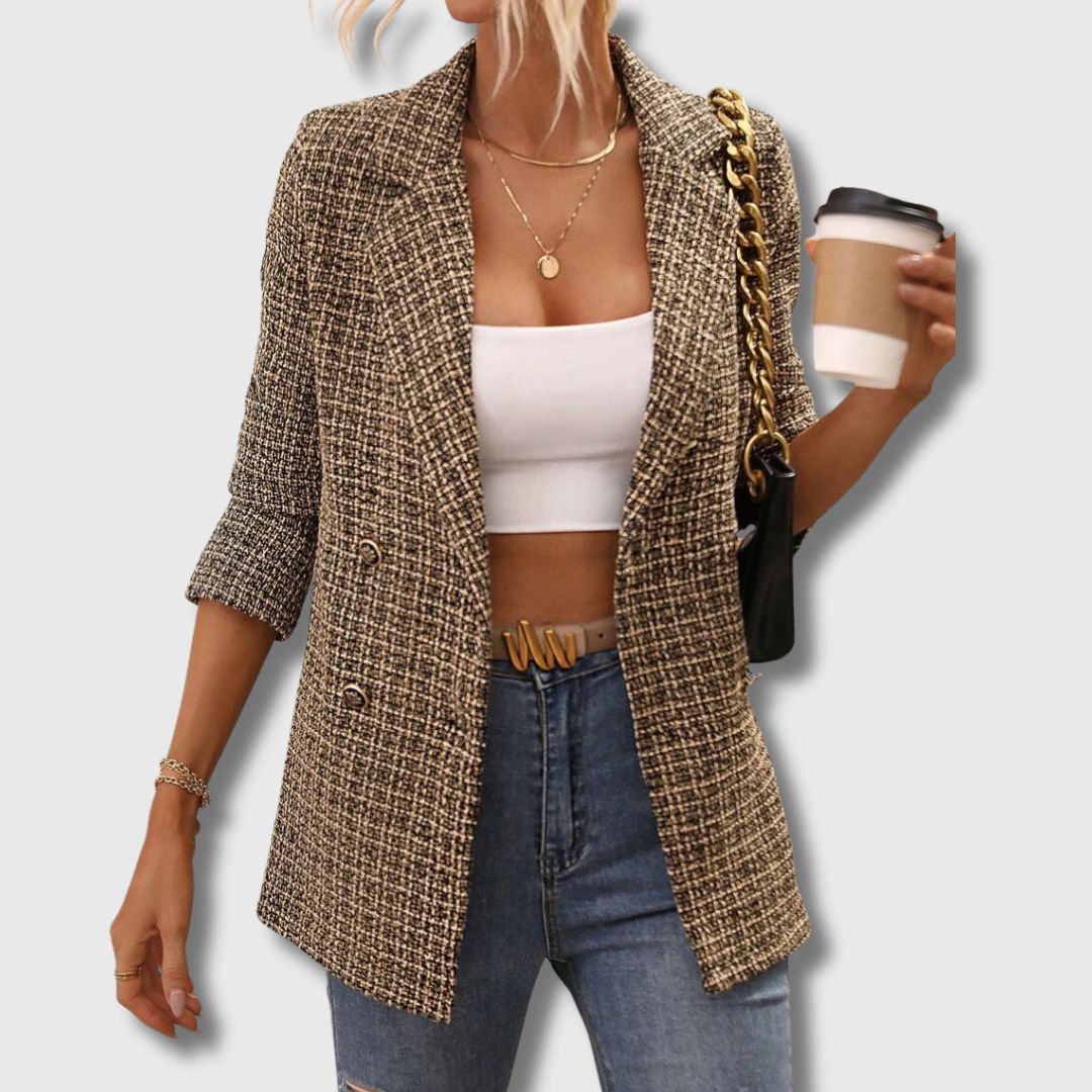 Blazer en tweed chic Tina™
