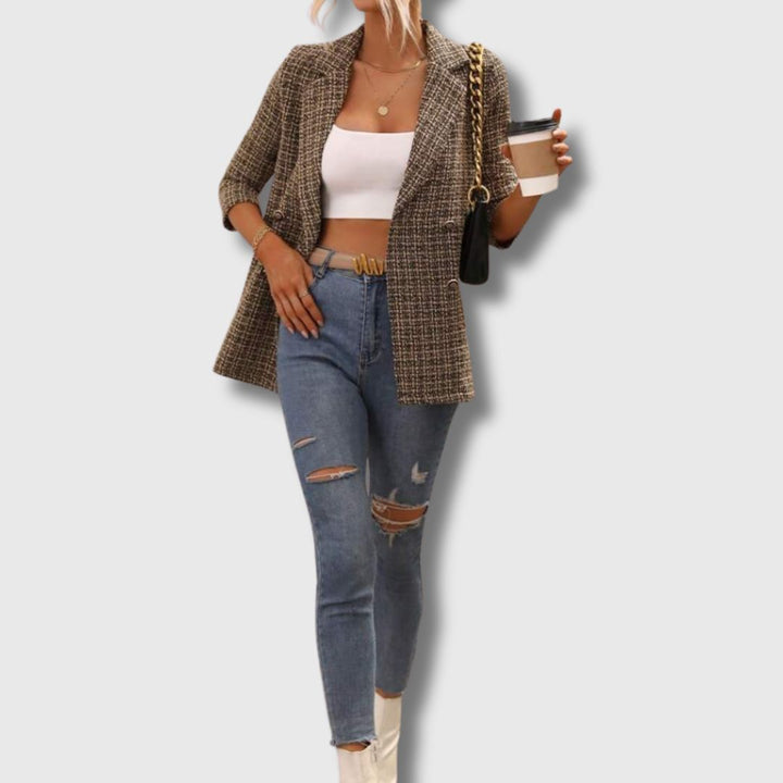 Blazer en tweed chic Tina™