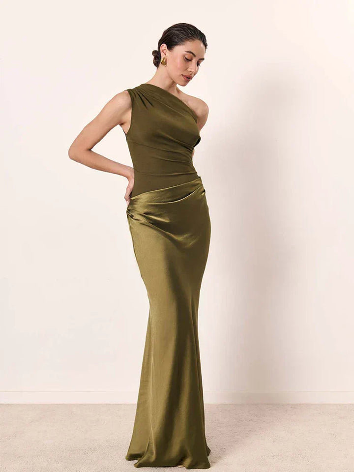 Sophia | Robe Maxi avec un Guilt en Satin