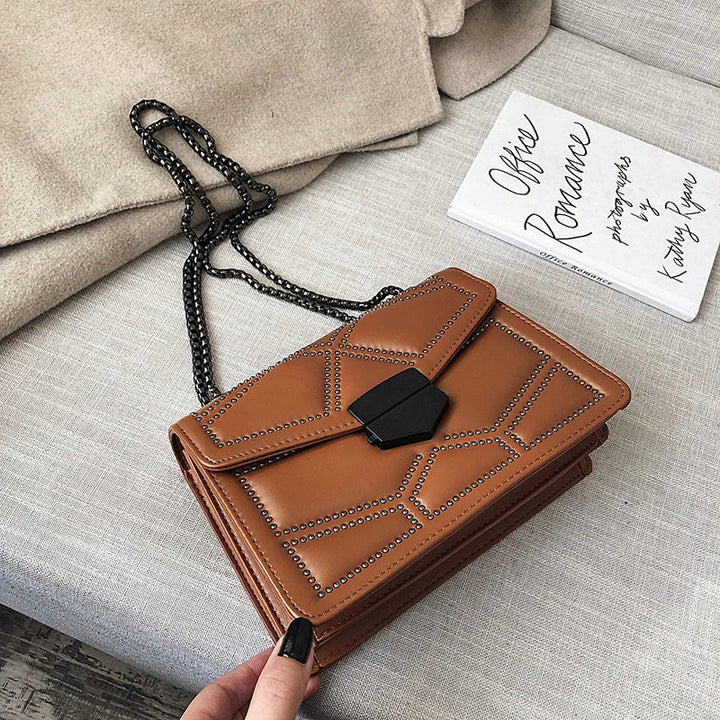 Stylish Crossbody Bag - Fashionable PU Leather