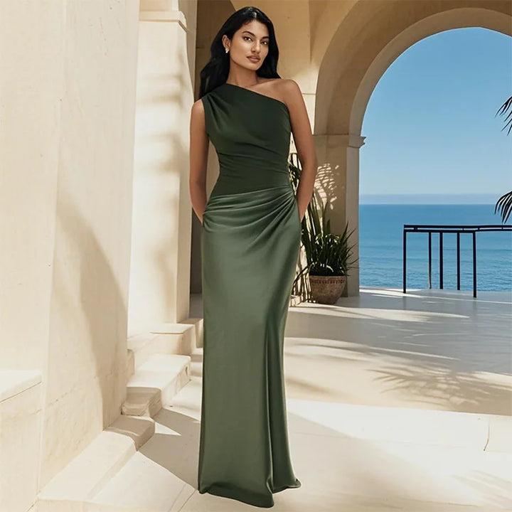 Sophia | Robe Maxi avec un Guilt en Satin