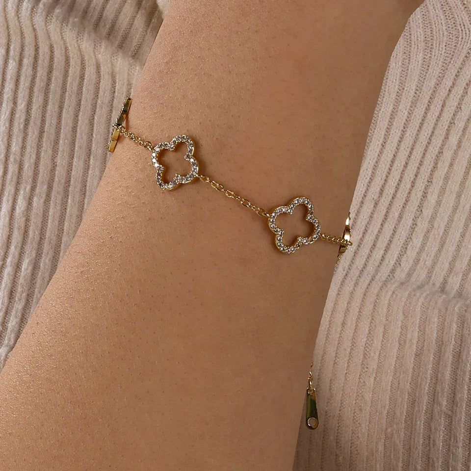 Bracelet Charme Trèfle