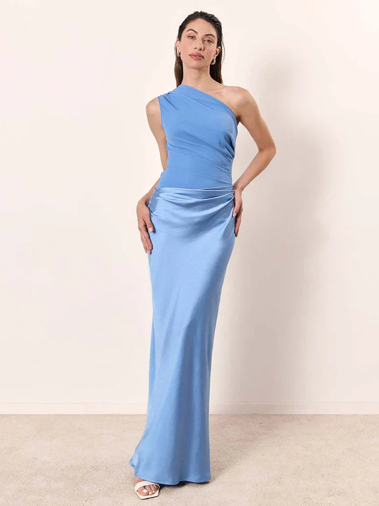 Sophia | Robe Maxi avec un Guilt en Satin