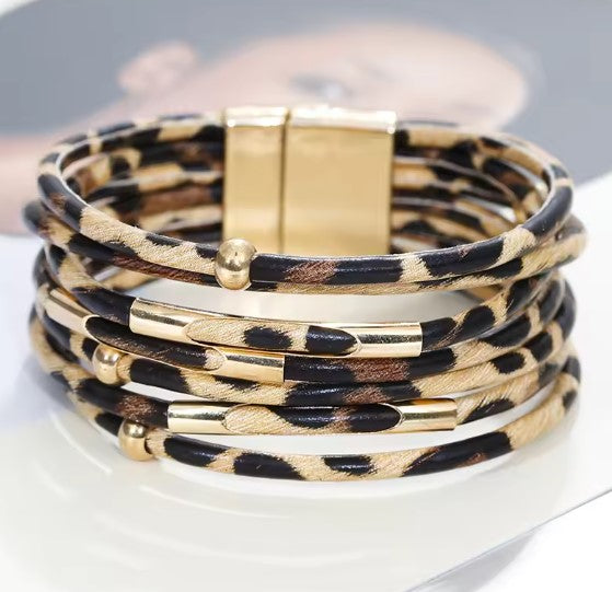 Bracelet large multilayer