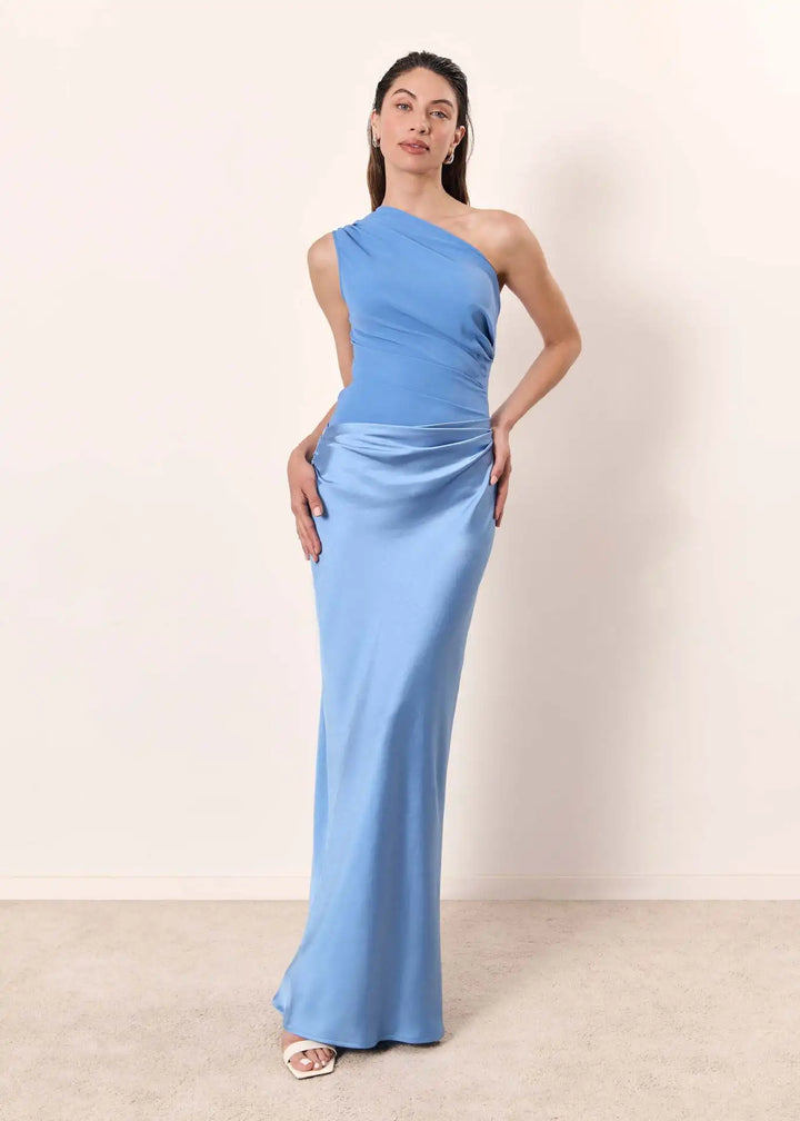 Sophia | Robe Maxi avec un Guilt en Satin