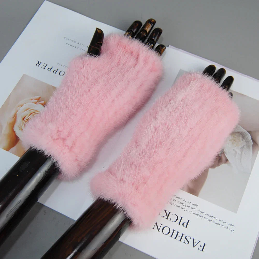 Liorana™ | Luxurious Mink Fur Gloves