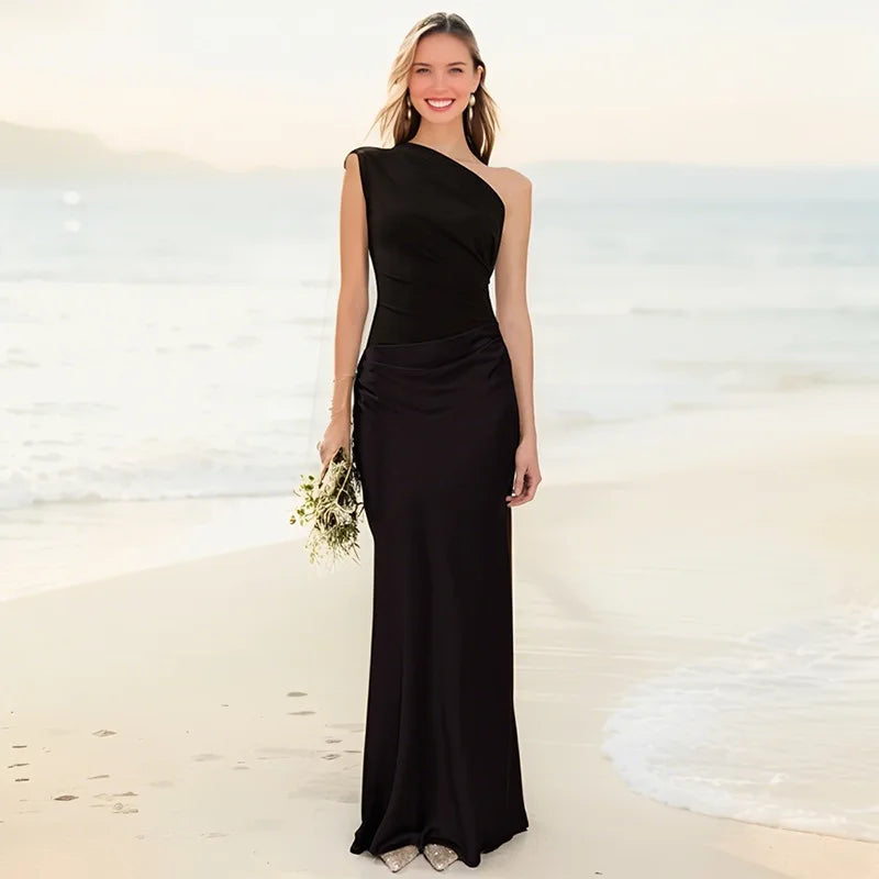 Sophia | Robe Maxi avec un Guilt en Satin