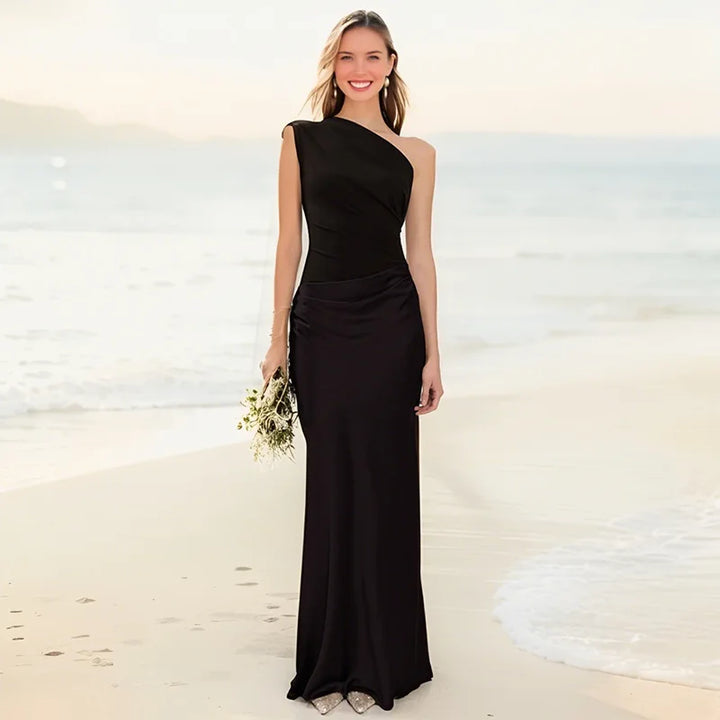 Sophia | Robe Maxi avec un Guilt en Satin