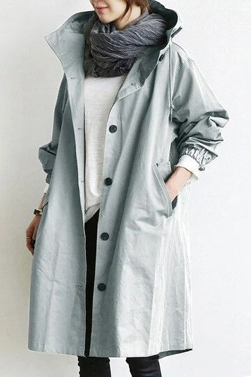 Phoebe | Hooded Trench Coat
