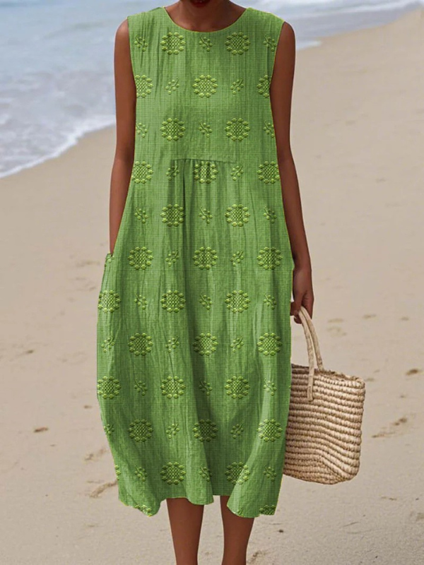 Robe Midi à Motifs Sara™