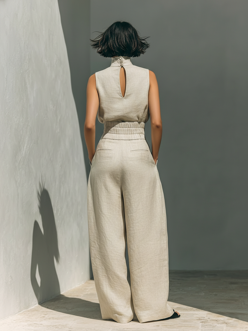 Kunegunda – Ensemble en lin sans manches