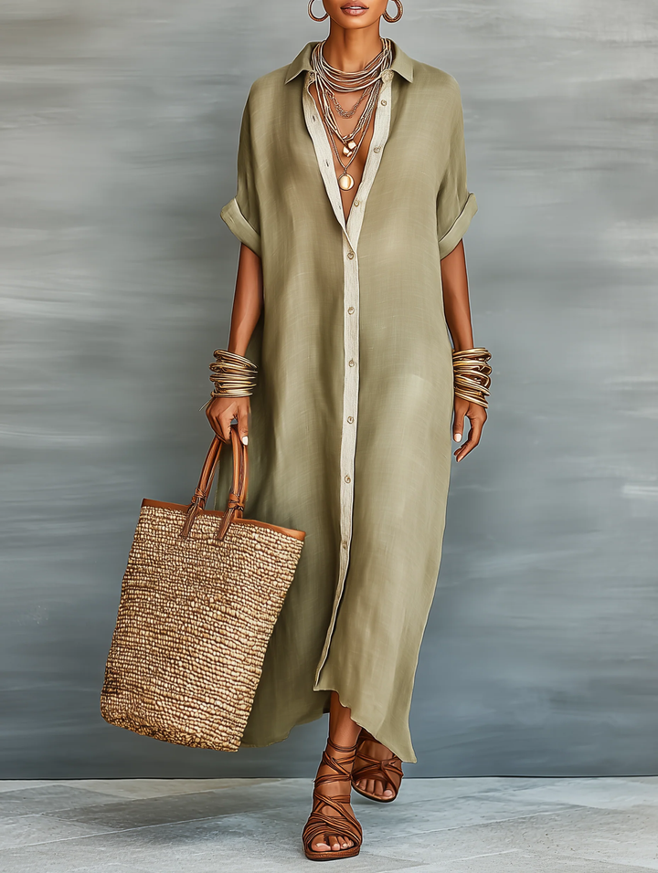 Marella | Robe Chemisier Longue