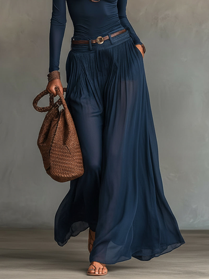 Ensemble Top à Une Épaule et Jupe en Tulle