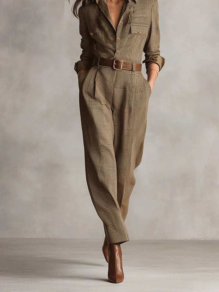 Evie | Combinaison Utilitaire Marron