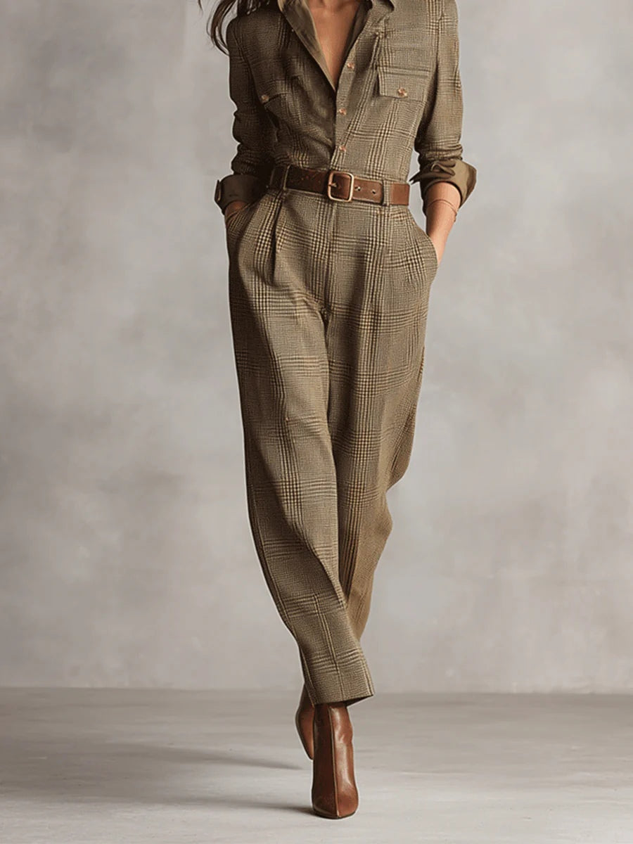 Mirabelle – Salopette en Tweed pour Femmes