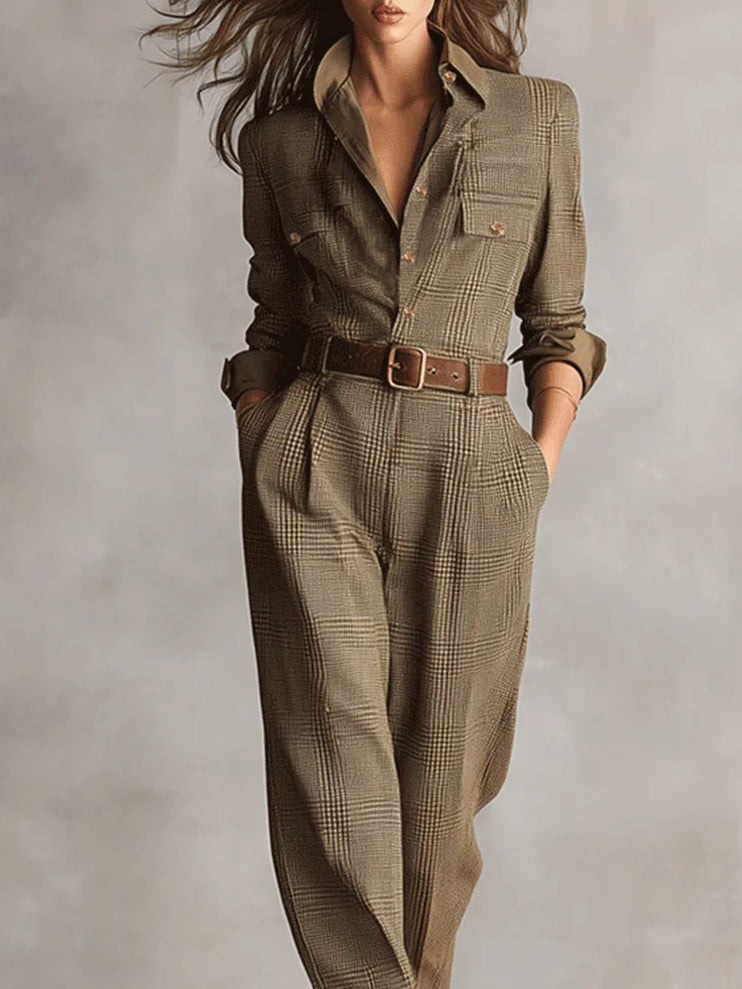 Mirabelle – Salopette en Tweed pour Femmes